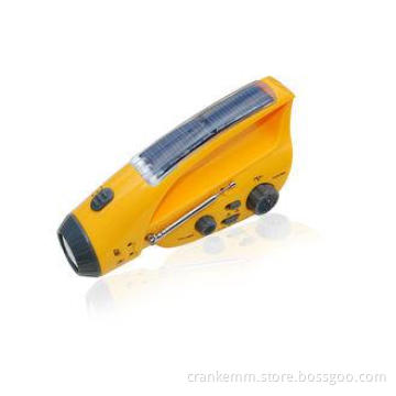 Survival Solar Panel Rechargeable Flashlight Radio Smartpho